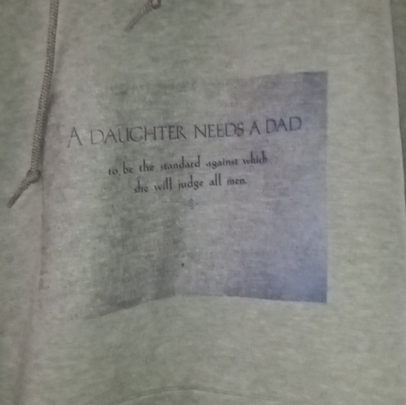 Large Grey custom hoodie - Picture 2 of 2